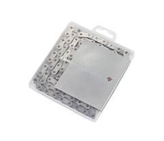 Close-up of SRAM Force Flattop 12-speed waxed chain