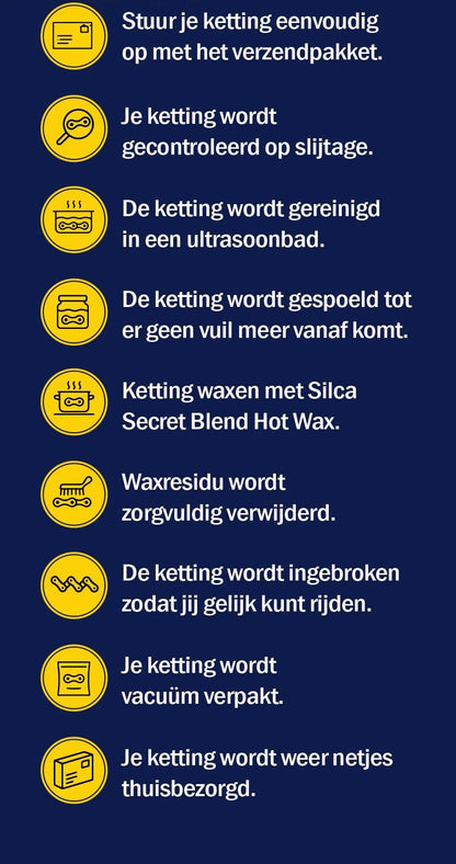 Re-wax je ketting